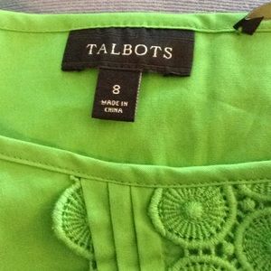 Talbots Tops - Kelly green, cotton top Talbots Tops - Kelly green, cotton top